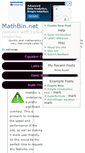 Mobile Screenshot of mathbin.net